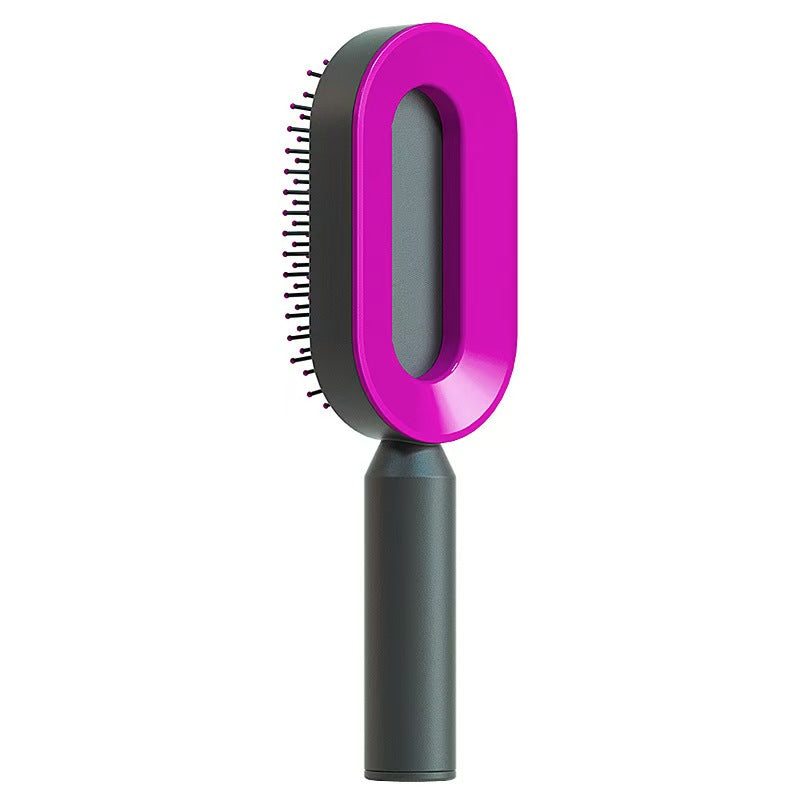 Self-Cleaning Hairbrush - One-Click Clean with Scalp Massage