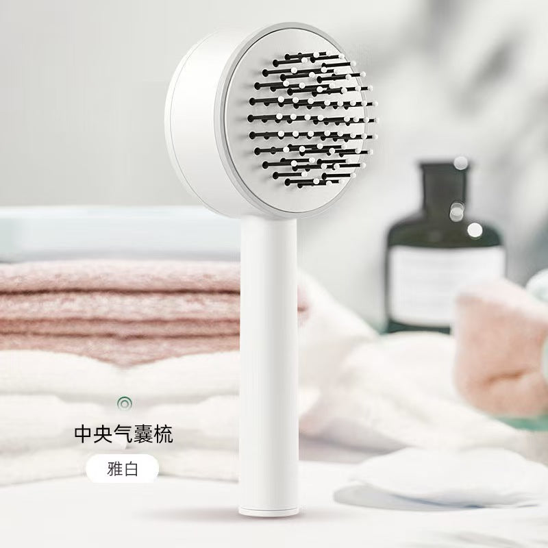 Self-Cleaning Hairbrush - One-Click Clean with Scalp Massage