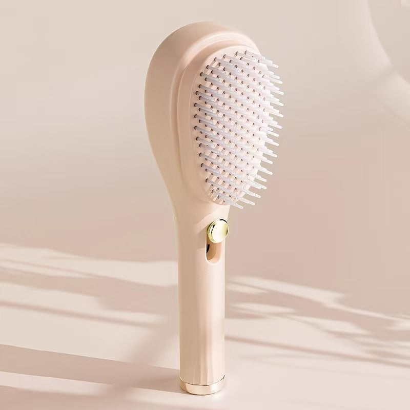 Self-Cleaning Hairbrush - One-Click Clean with Scalp Massage