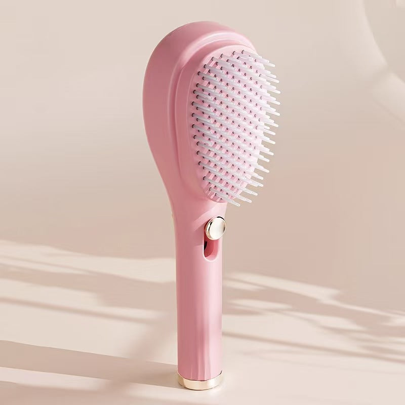 Self-Cleaning Hairbrush - One-Click Clean with Scalp Massage