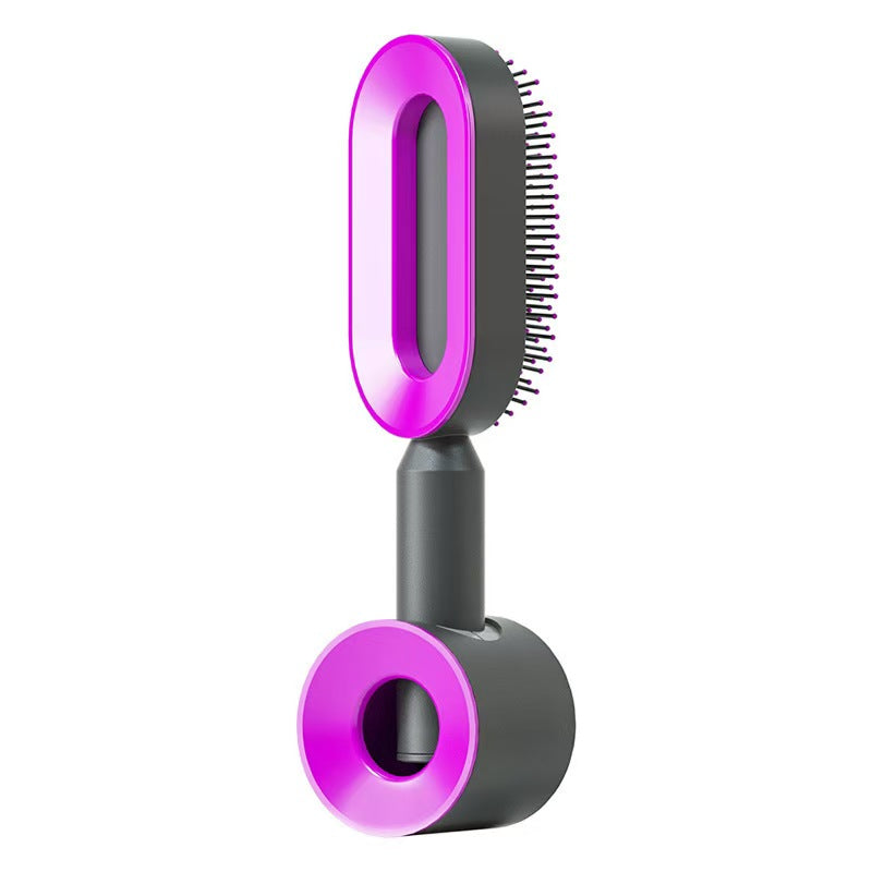 Self-Cleaning Hairbrush - One-Click Clean with Scalp Massage