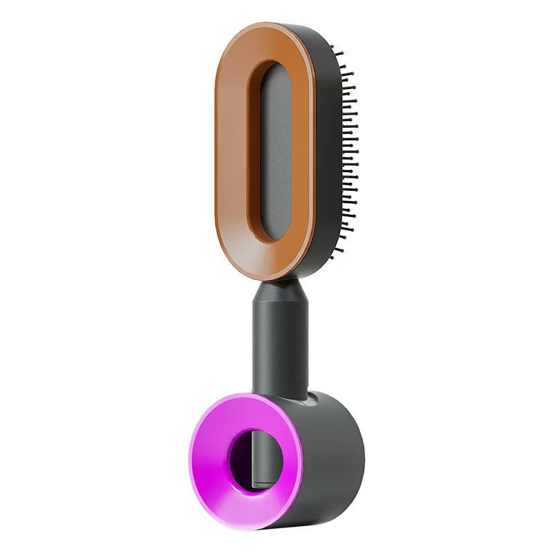 Self-Cleaning Hairbrush - One-Click Clean with Scalp Massage