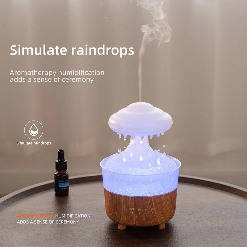 Rain Cloud Humidifier night light colors