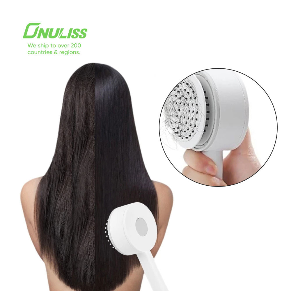 Easy clean hair brush round massage